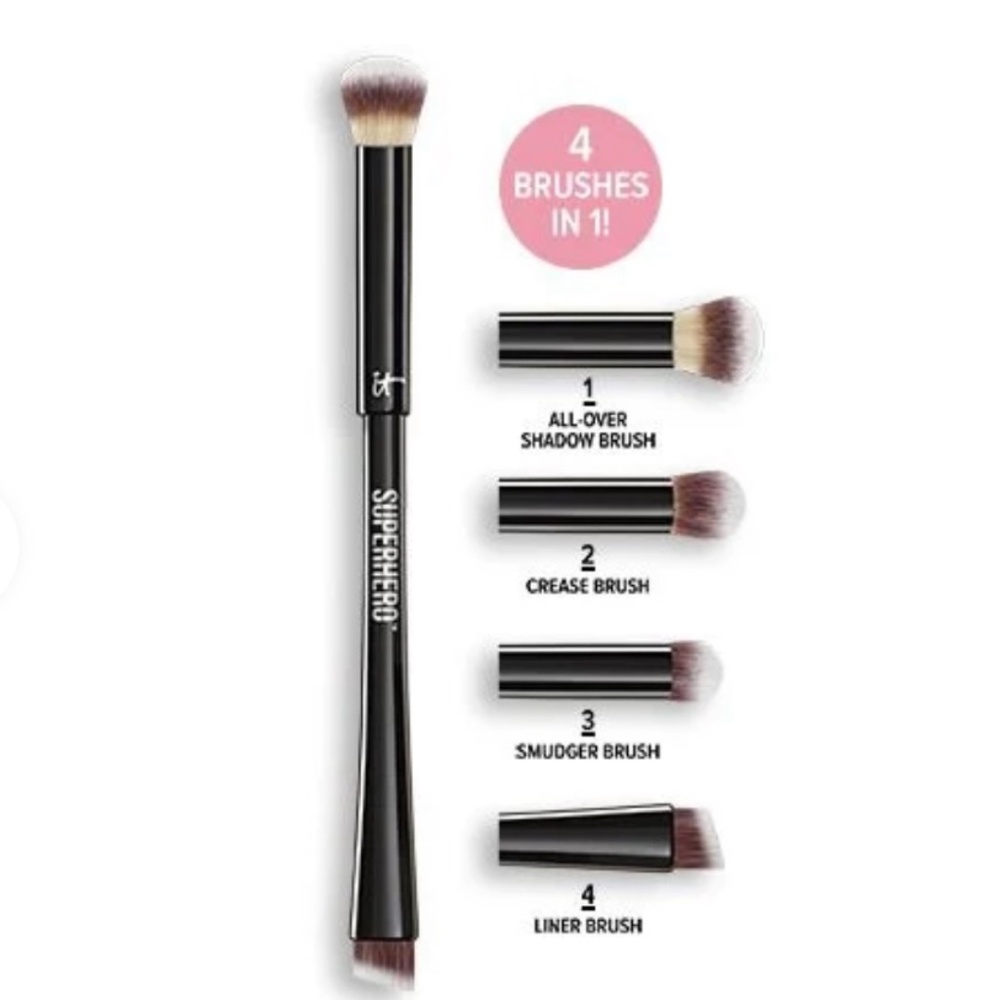NWT HEAVENLY LUXE™ SUPERHERO™ 4-IN-1 EYE-TRANSFORMING SUPER SHADOW & LINER BRUSH